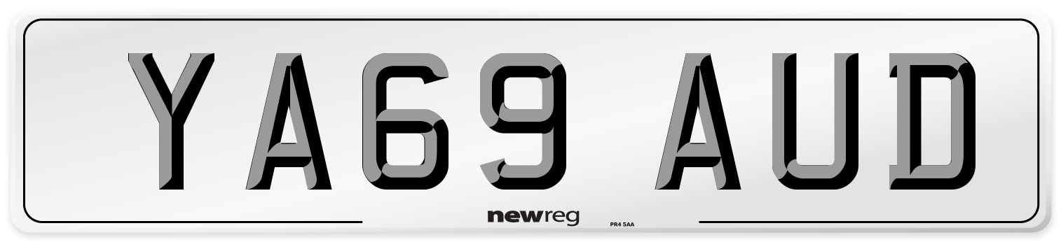 YA69 AUD Number Plate from New Reg
